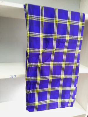 Authentic Maasai Shuka Blanket - Traditional African Tribal Wrap, Red Plaid Safari Blanket for Home Décor or Outdoor Adventures