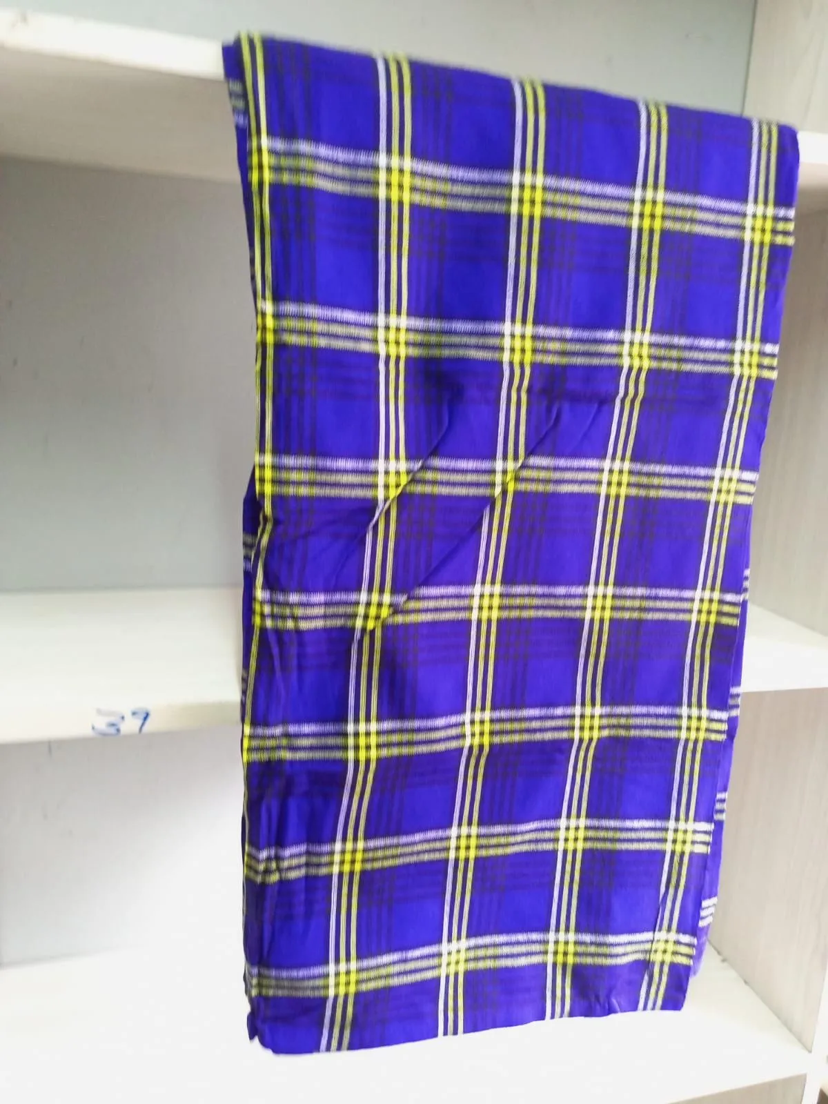 Authentic Maasai Shuka Blanket - Traditional African Tribal Wrap, Red Plaid Safari Blanket for Home Décor or Outdoor Adventures