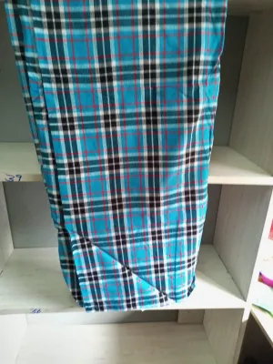 Authentic Maasai Shuka Blanket - Traditional African Tribal Wrap, Red Plaid Safari Blanket for Home Décor or Outdoor Adventures