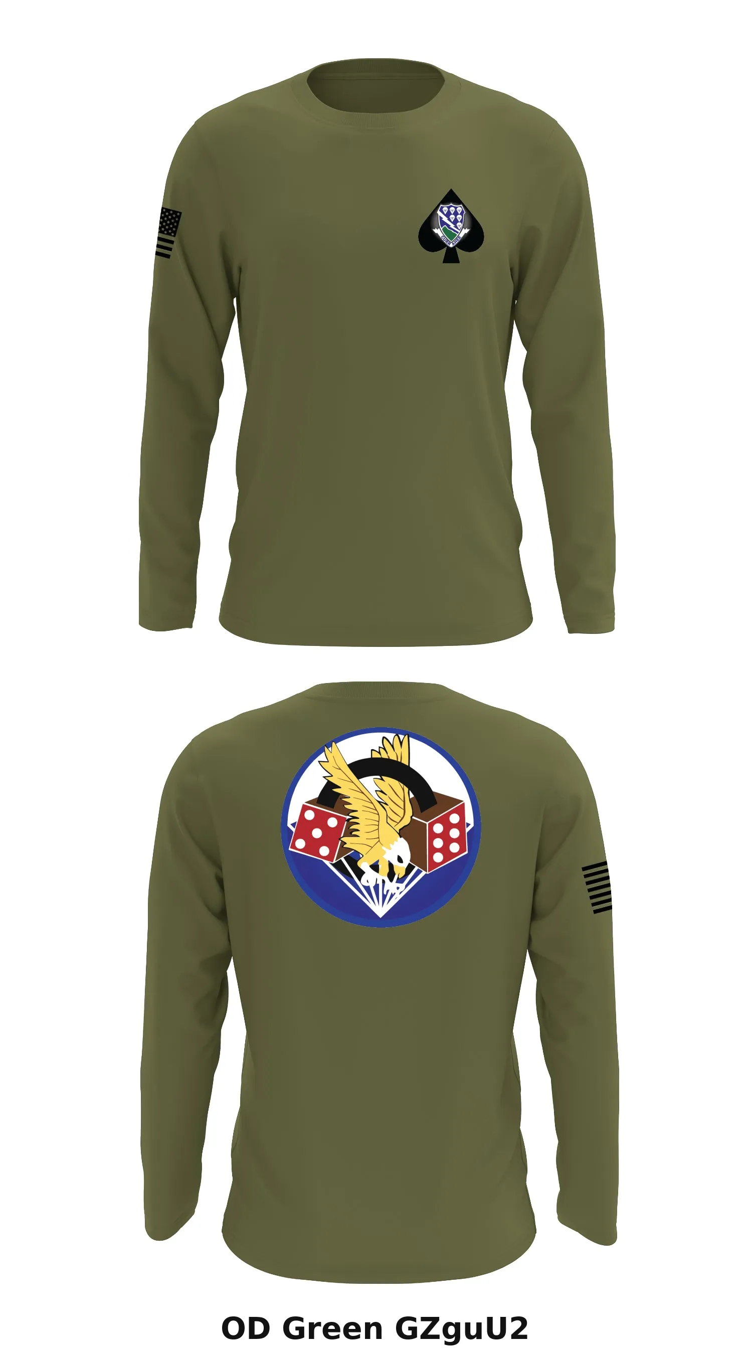 B Co, 801st BSB, 506th RCT Store 1 Core Men's LS Performance Tee - GZguU2