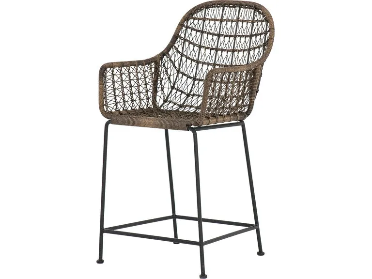 BANDERA OUTDOOR COUNTER STOOL, DISTRESSED GREY
