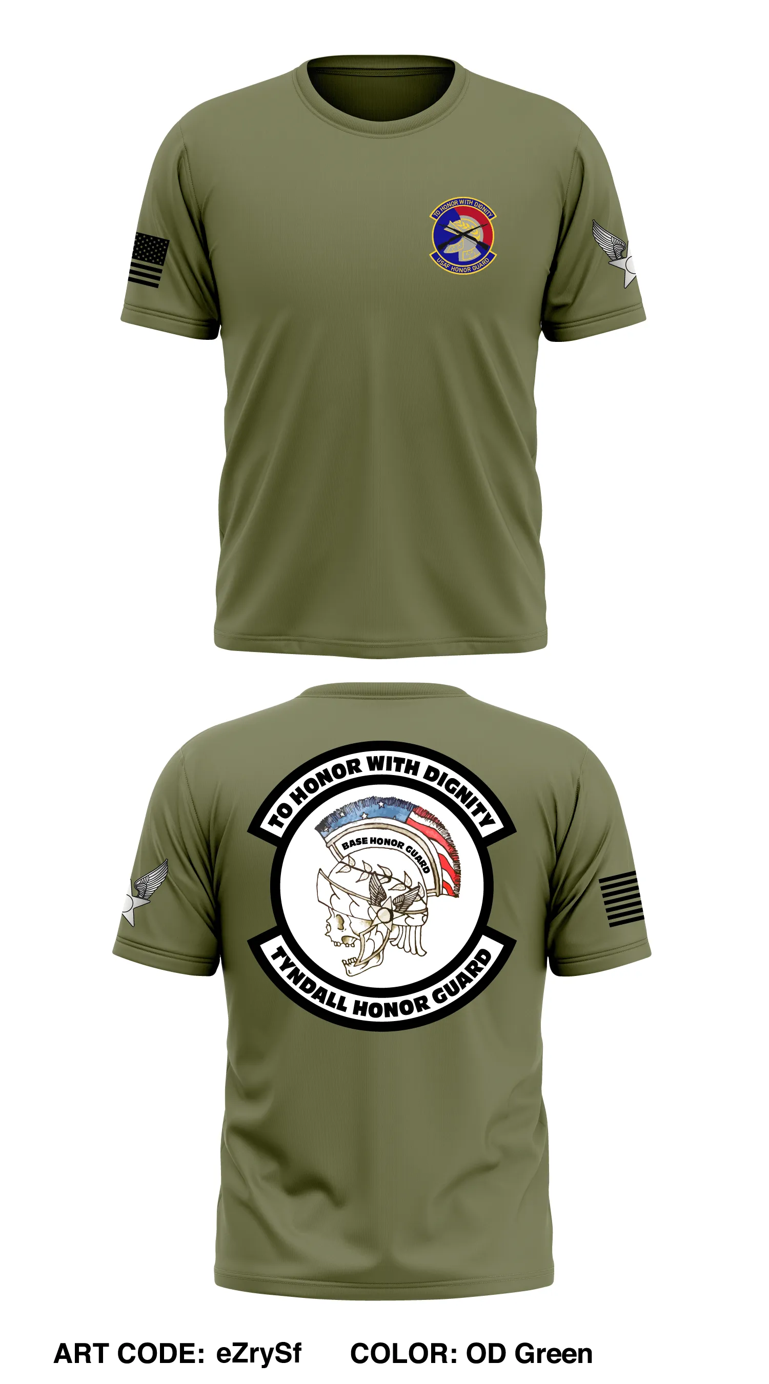 Base Honor Guard Store 1 Core Men's SS Performance Tee - eZrySf