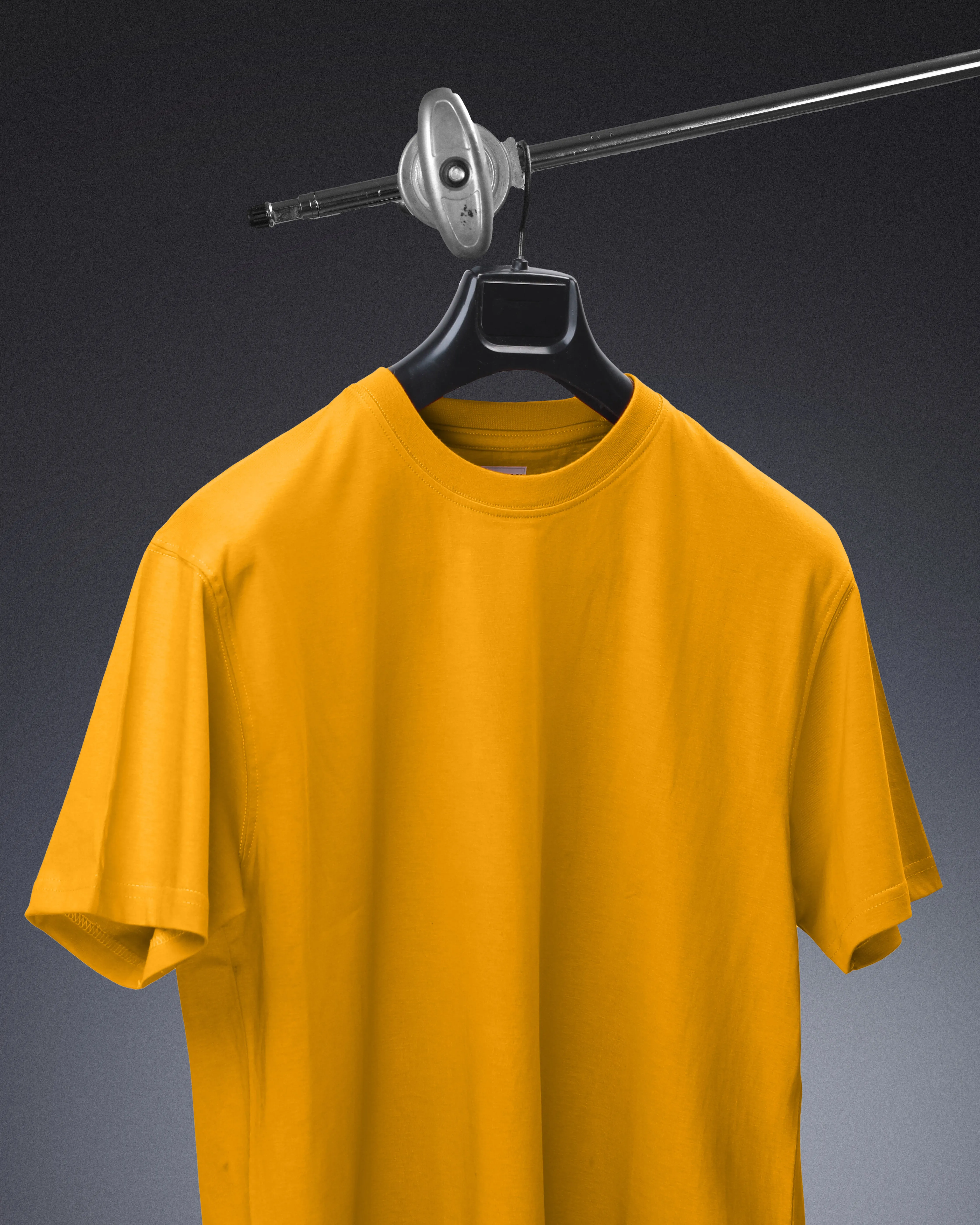 Basic Regular Fit T Shirts Unisex Golden Mustard