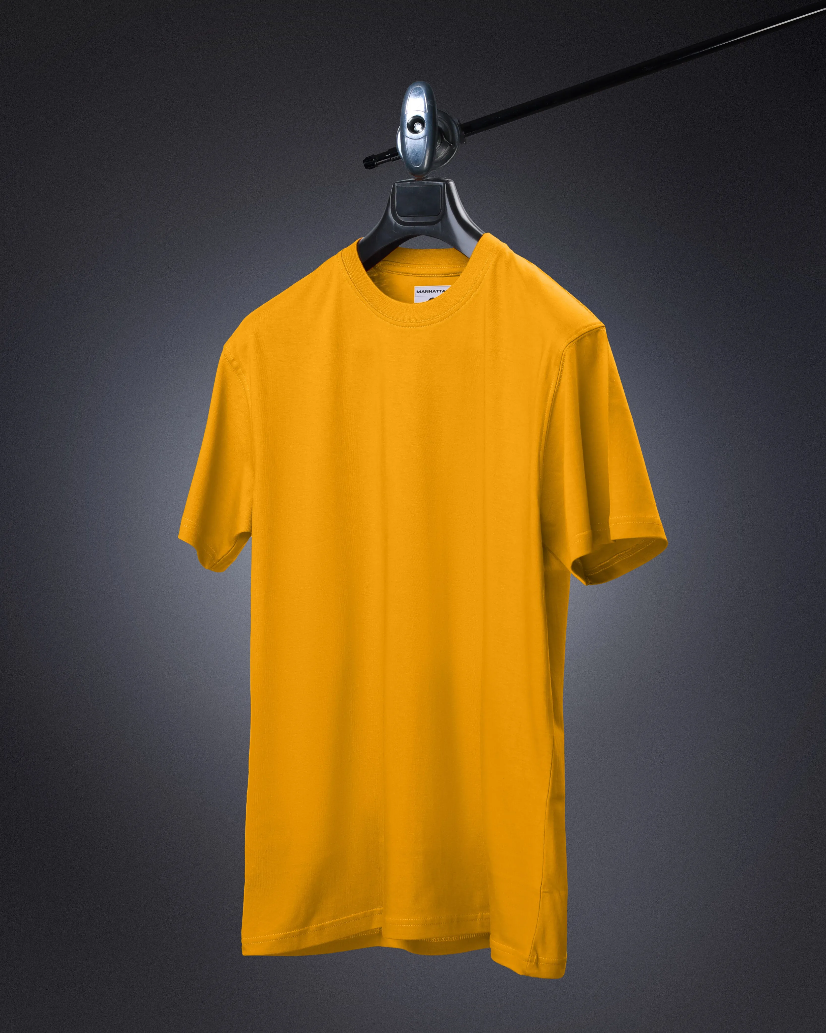 Basic Regular Fit T Shirts Unisex Golden Mustard
