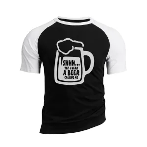 BEER GRAPHIC RAGLAN TEE