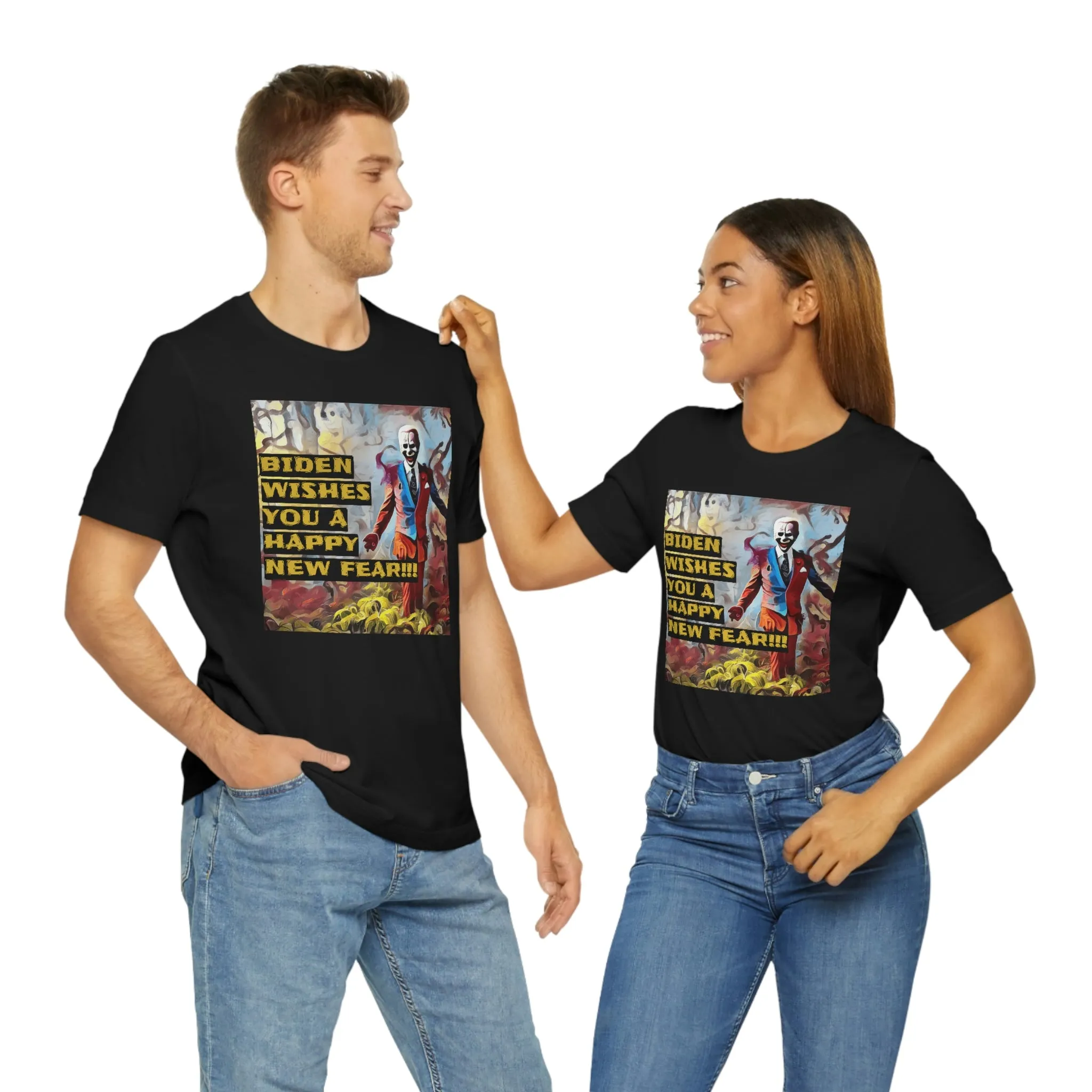 Biden Wishes You A Happy New Fear!!! Short Sleeve Tee