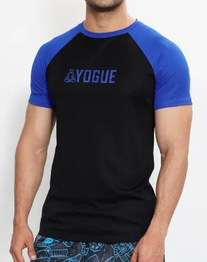 Black & Royal Blue Half Sleeve T-Shirt