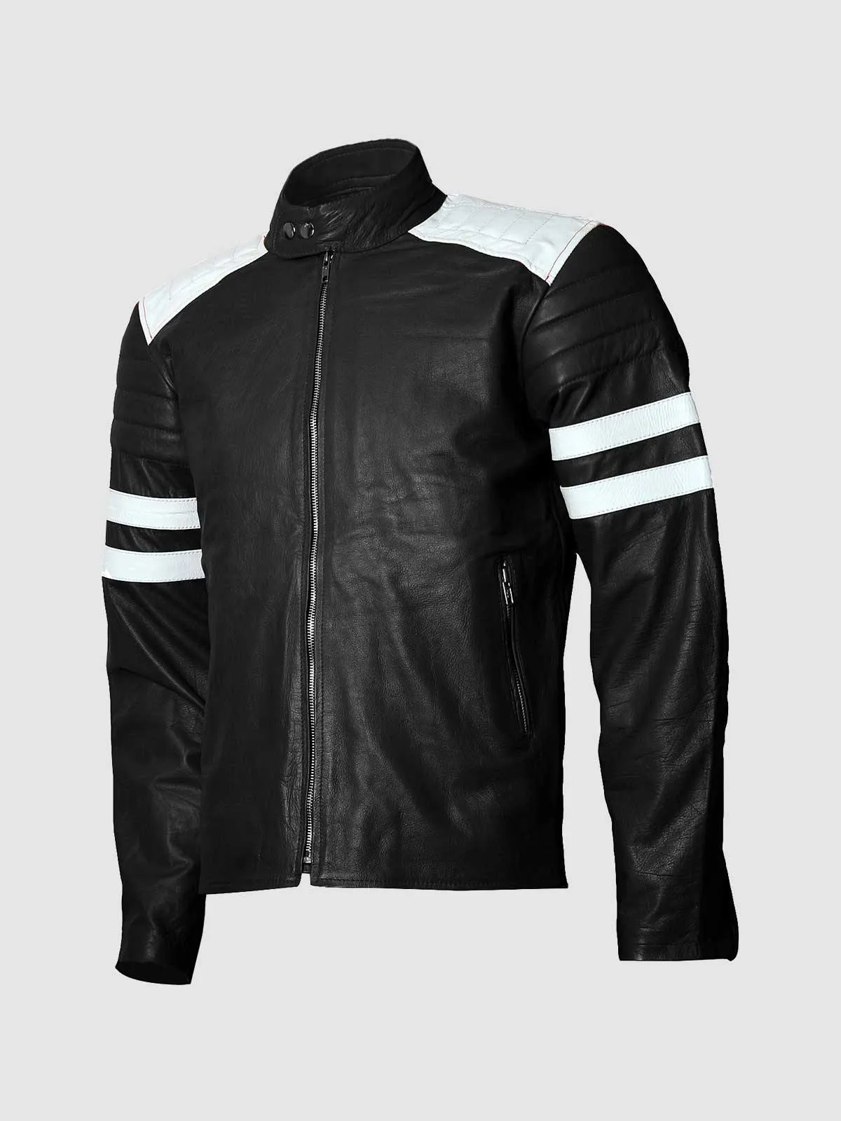 Black & White Leather Jacket