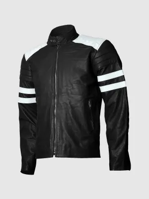 Black & White Leather Jacket