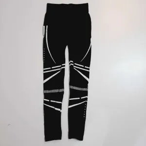 Black - High Waist Leggings - Stretchable Lycra - GYM YOGA - ZL05