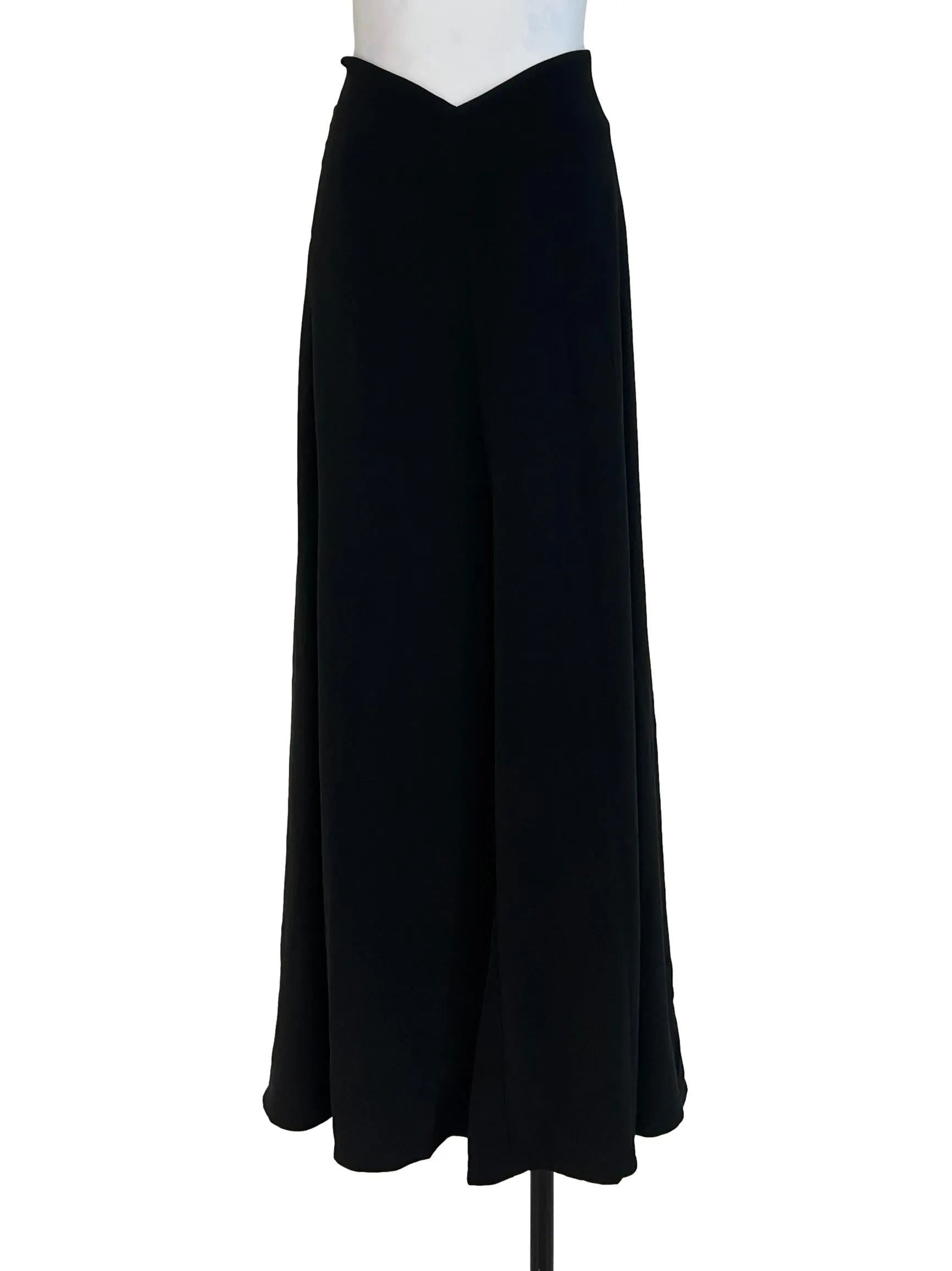 Black Plain Long Pants