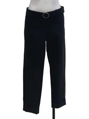 Black Ring Belted Pants