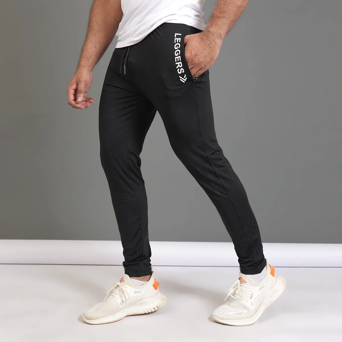 Black Stretchable Trouser Pocket LOGO