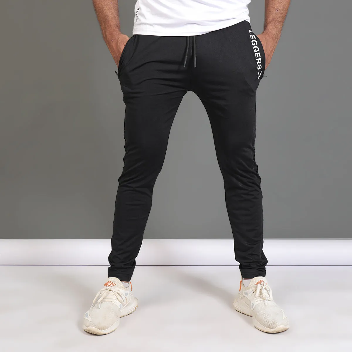 Black Stretchable Trouser Pocket LOGO