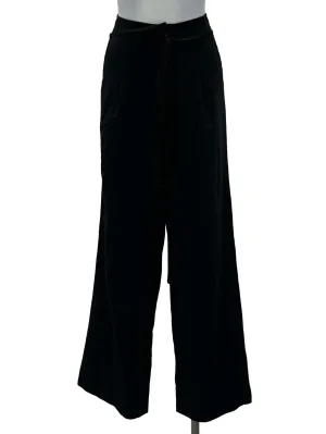 Black Tie Straight Pants