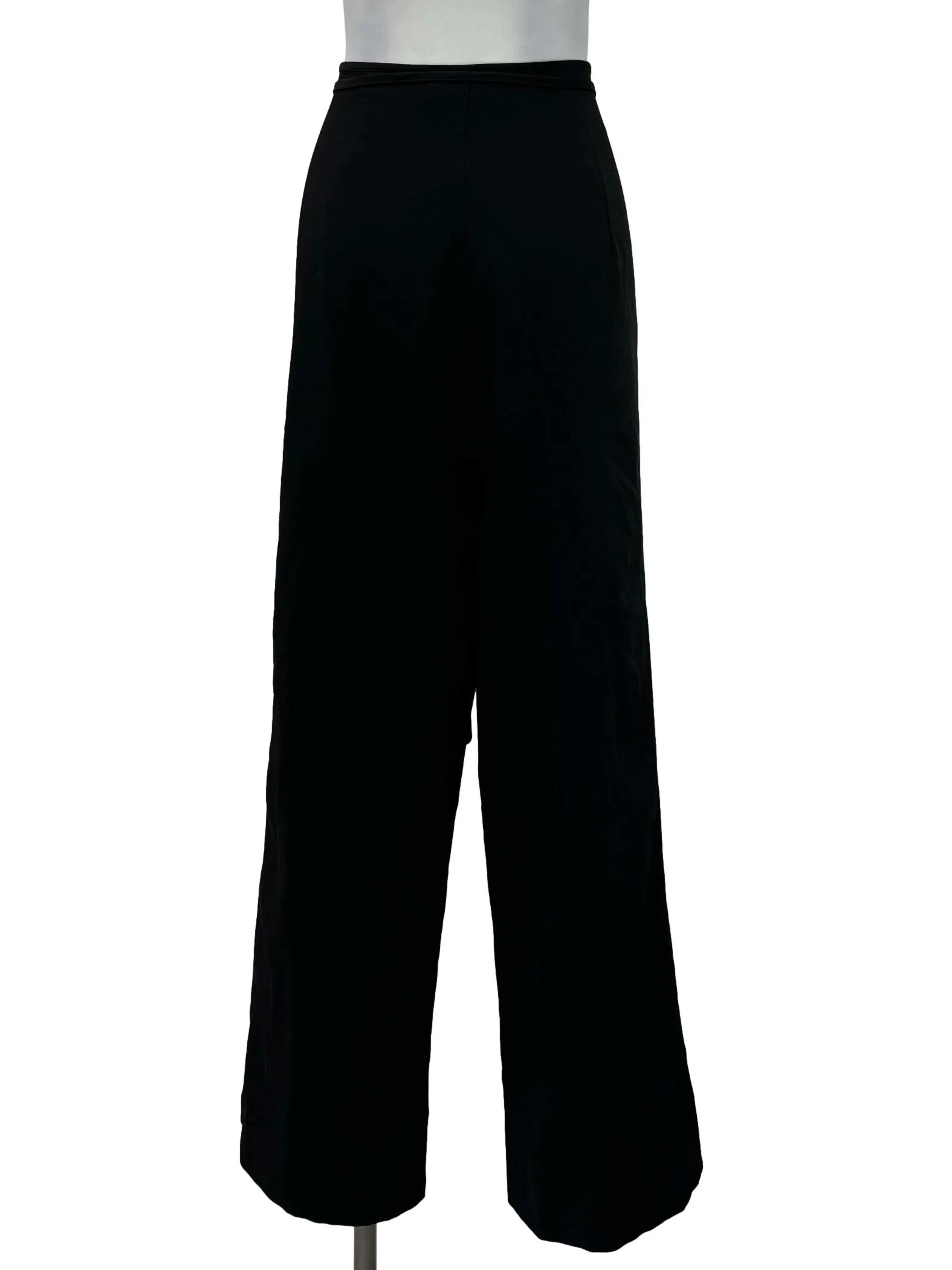 Black Tie Straight Pants
