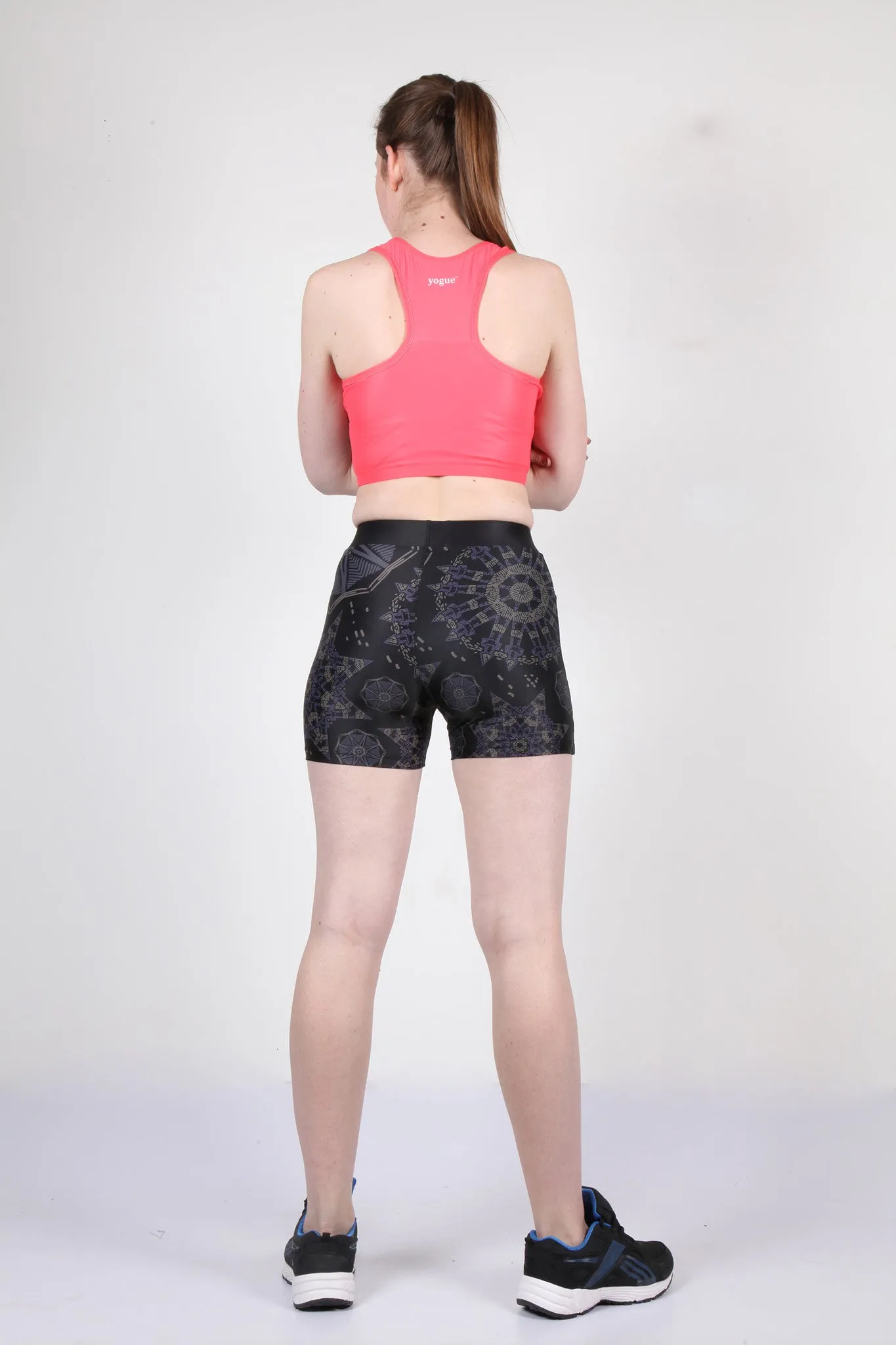 Black Universe Tight Shorts