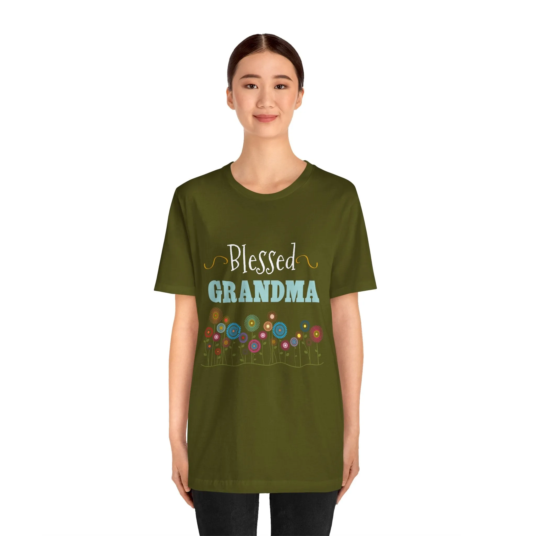 BLESSED GRANDMA - Jersey Tee - 10 COLORS - Sizes to 3 XL