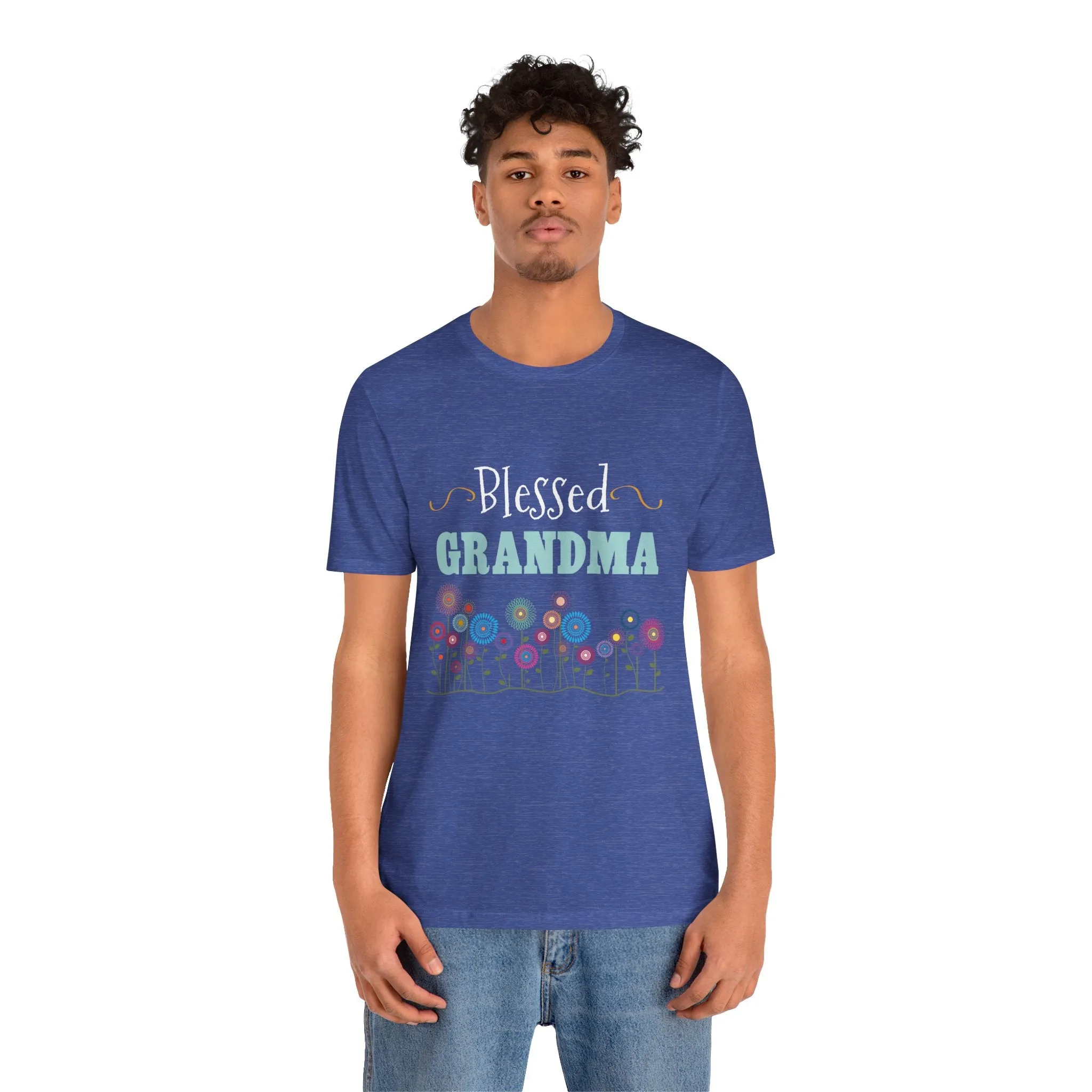 BLESSED GRANDMA - Jersey Tee - 10 COLORS - Sizes to 3 XL