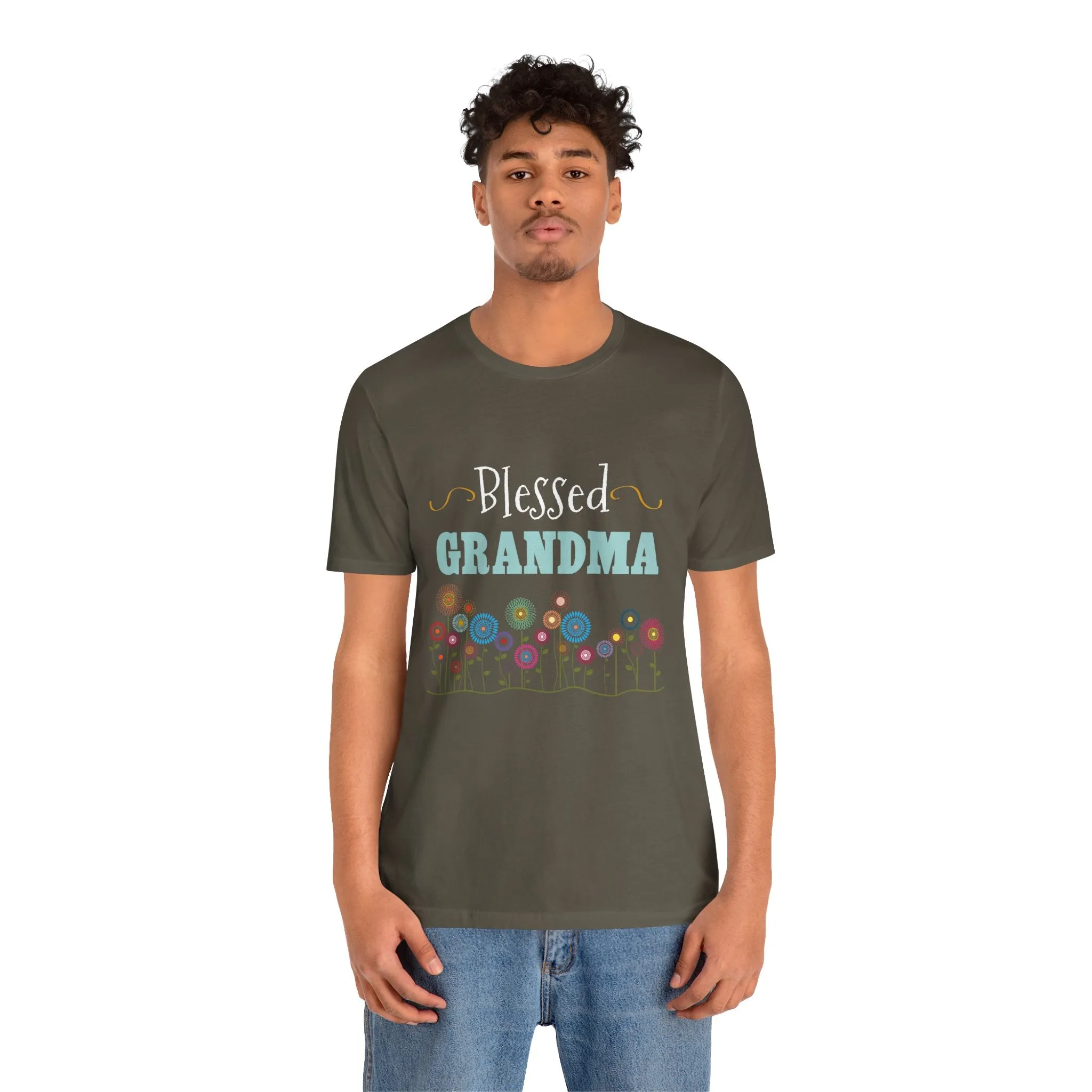 BLESSED GRANDMA - Jersey Tee - 10 COLORS - Sizes to 3 XL