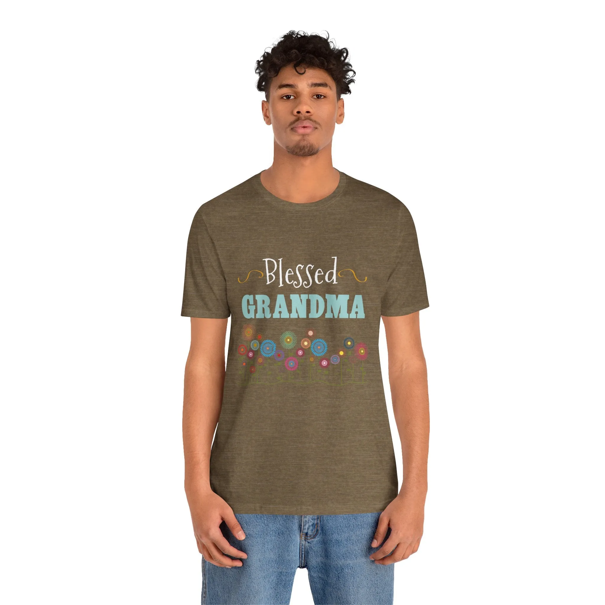 BLESSED GRANDMA - Jersey Tee - 10 COLORS - Sizes to 3 XL