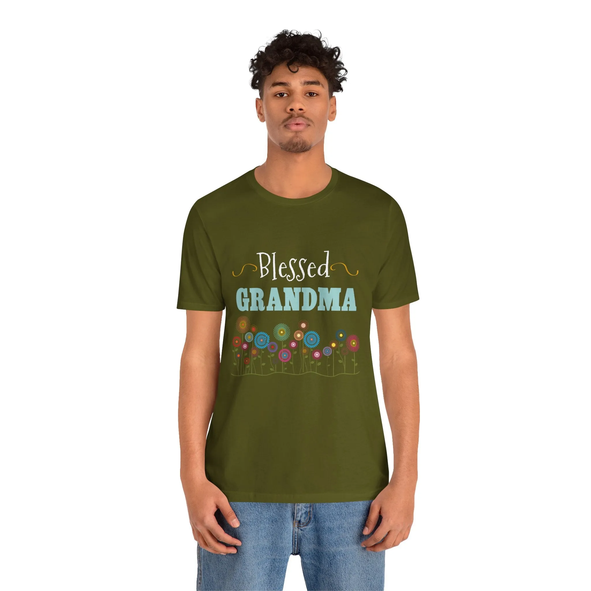 BLESSED GRANDMA - Jersey Tee - 10 COLORS - Sizes to 3 XL