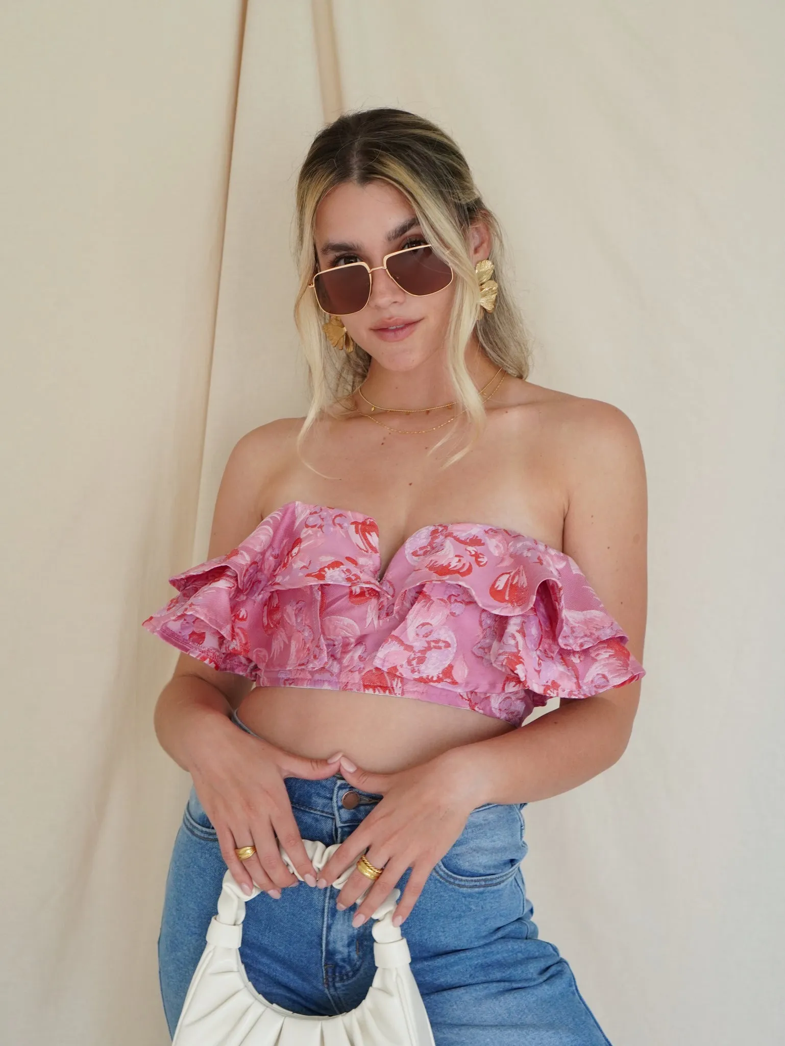 Blooming Ruffle Crop Top