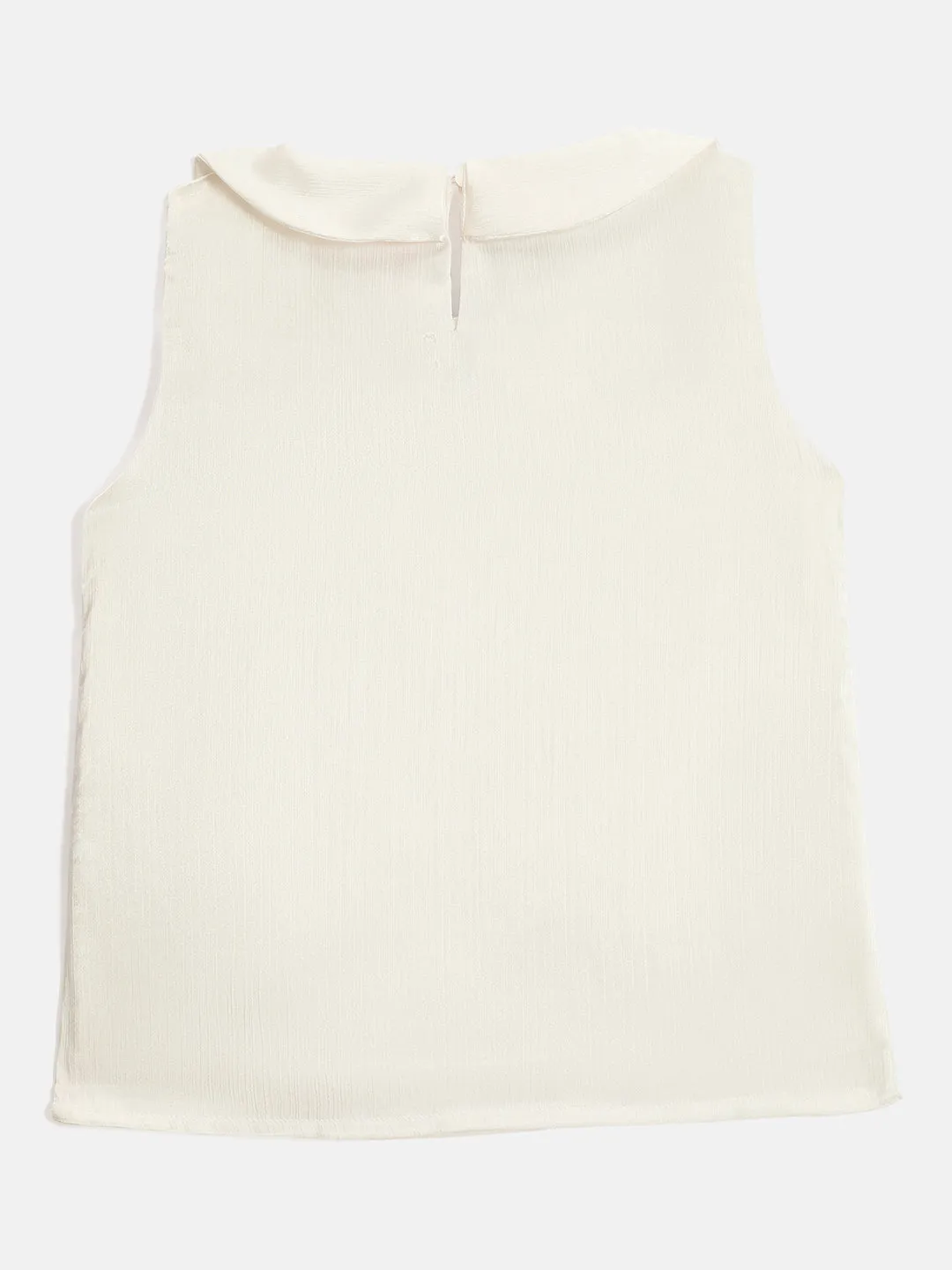 Blue Giraffe Kids White Regular Fit Solid Top