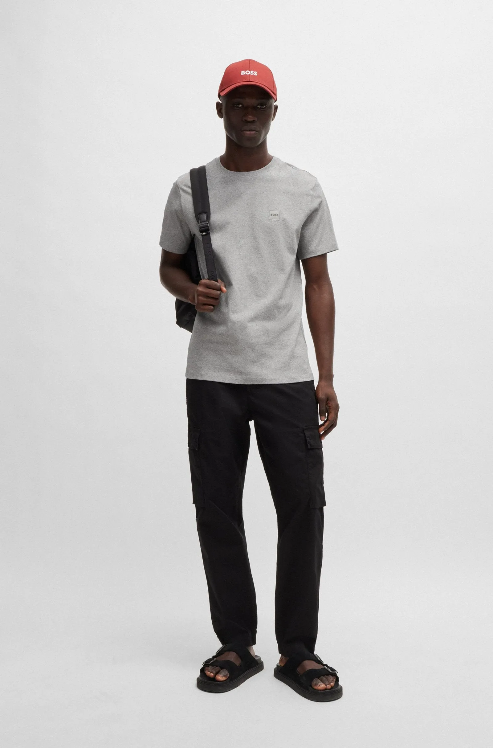 BOSS T-Shirts Regular Fit,Relaxed Fit in Cotton - TALES 10242631 02-50508584