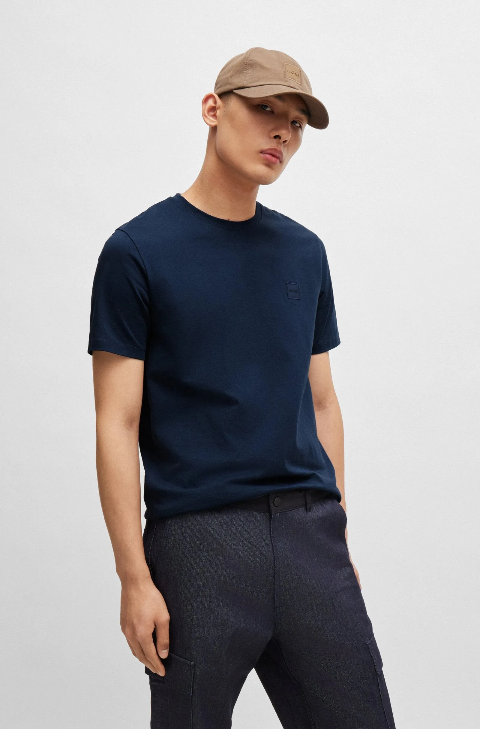 BOSS T-Shirts Regular Fit,Relaxed Fit in Cotton - TALES 10242631 02-50508584