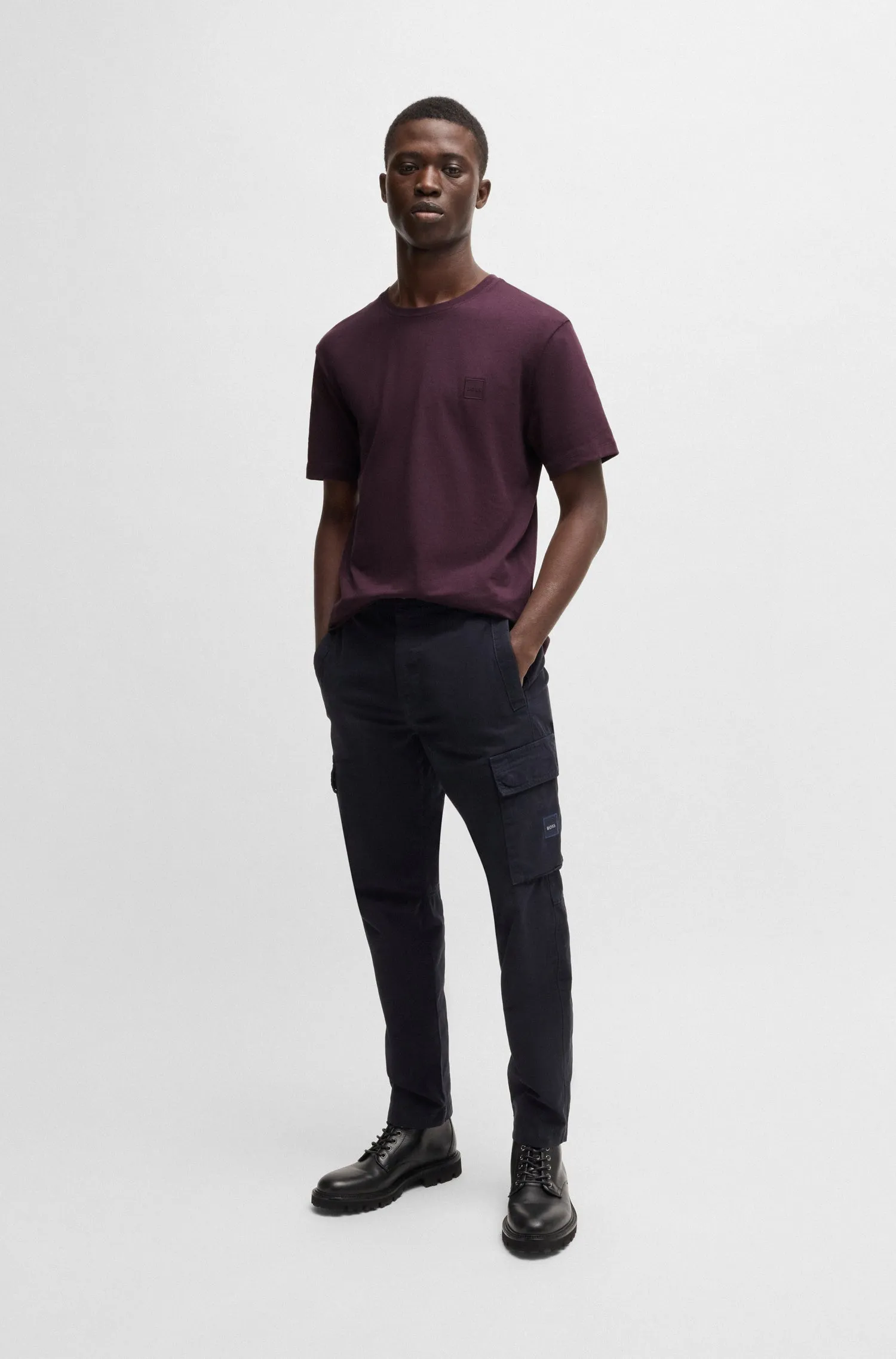 BOSS T-Shirts Regular Fit,Relaxed Fit in Cotton - TALES 10242631 02-50508584
