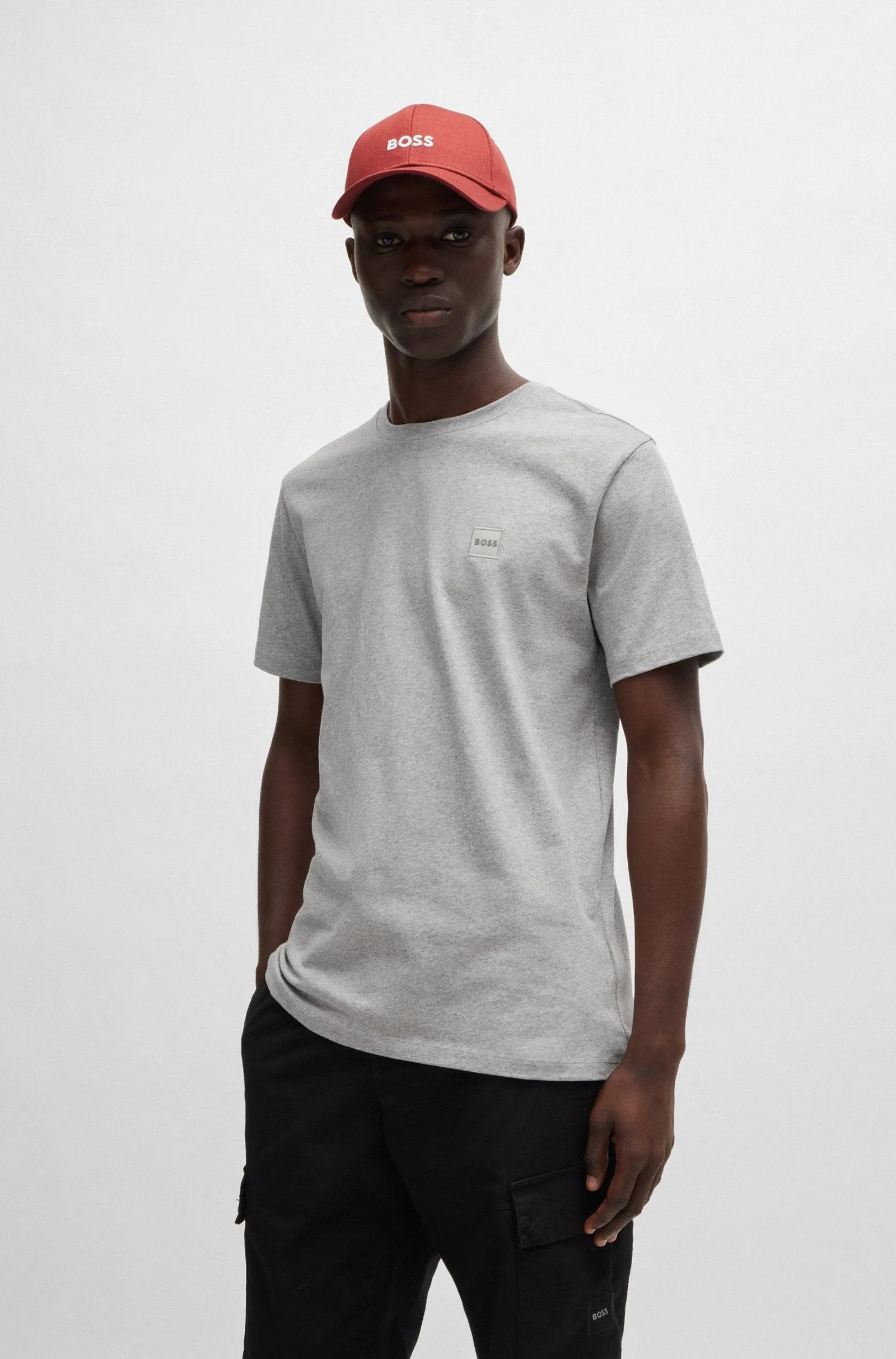 BOSS T-Shirts Regular Fit,Relaxed Fit in Cotton - TALES 10242631 02-50508584