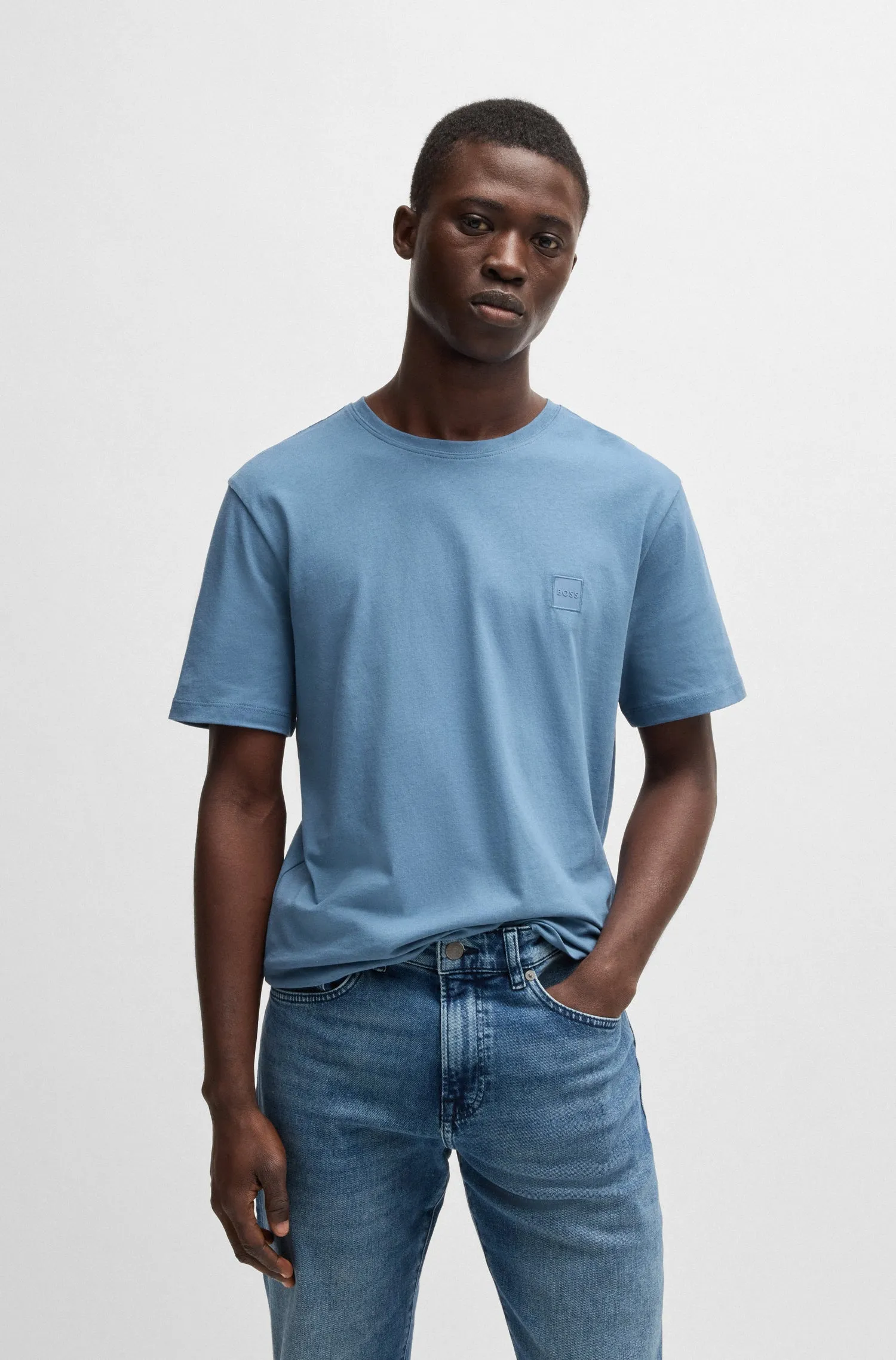 BOSS T-Shirts Regular Fit,Relaxed Fit in Cotton - TALES 10242631 02-50508584