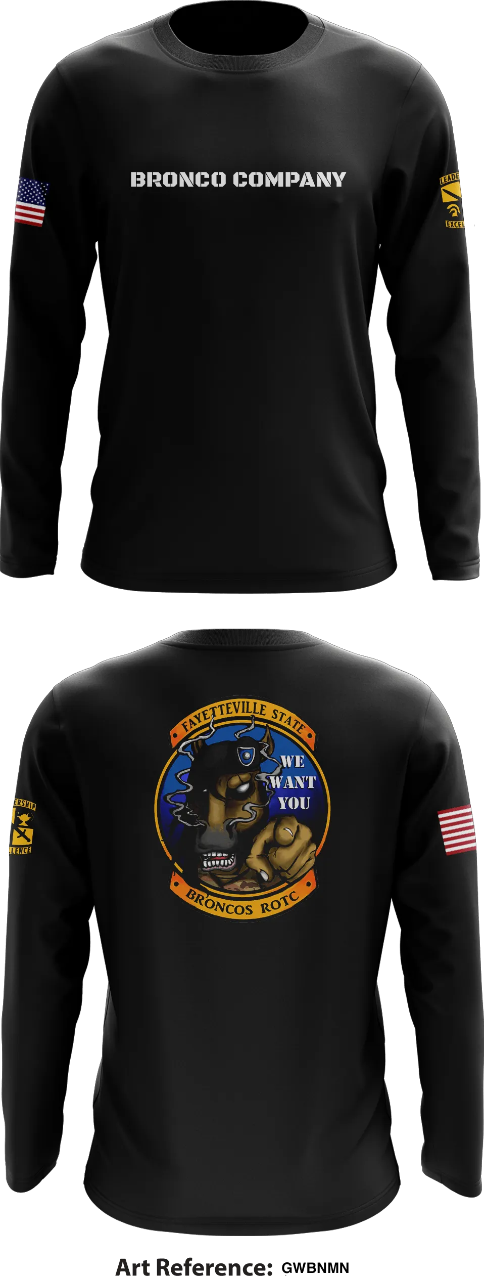 Bronco Company Store 1 Core Men's LS Performance Tee - GWBNMn