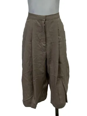 Brown Beige Short Culottes