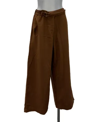 Brown Belted Pants