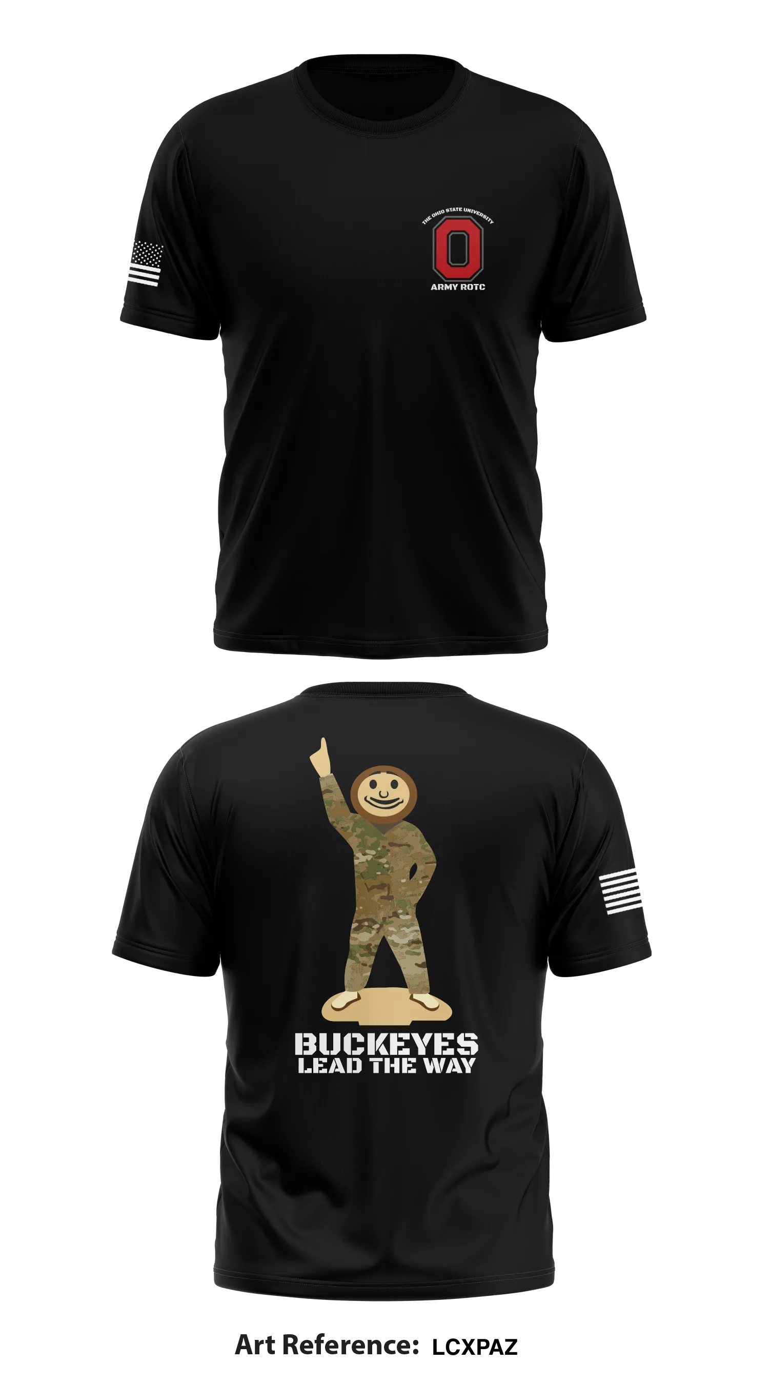Buckeye Battalion Army ROTC Store 1 Core Men's SS Performance Tee - LCxpAZ