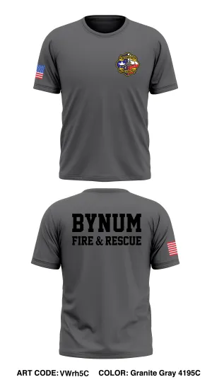 Bynum fire department  Store 1 Core Men's SS Performance Tee - VWrh5C
