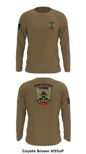 C Co, 3 BN, 156th IN Store 1 Core Men's LS Performance Tee - Xl55zP