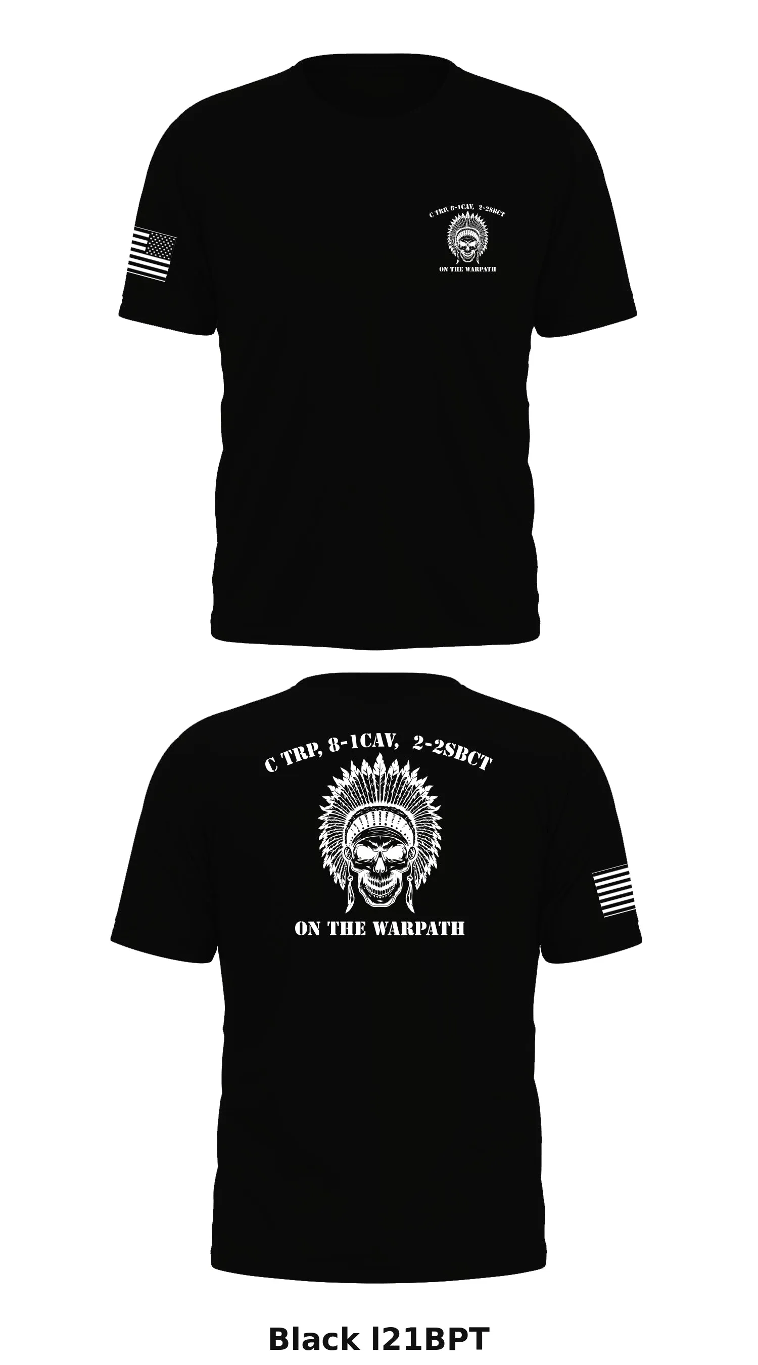 C TRP, 8-1CAV,  2-2SBCT Store 1 Core Men's SS Performance Tee - l21BPT