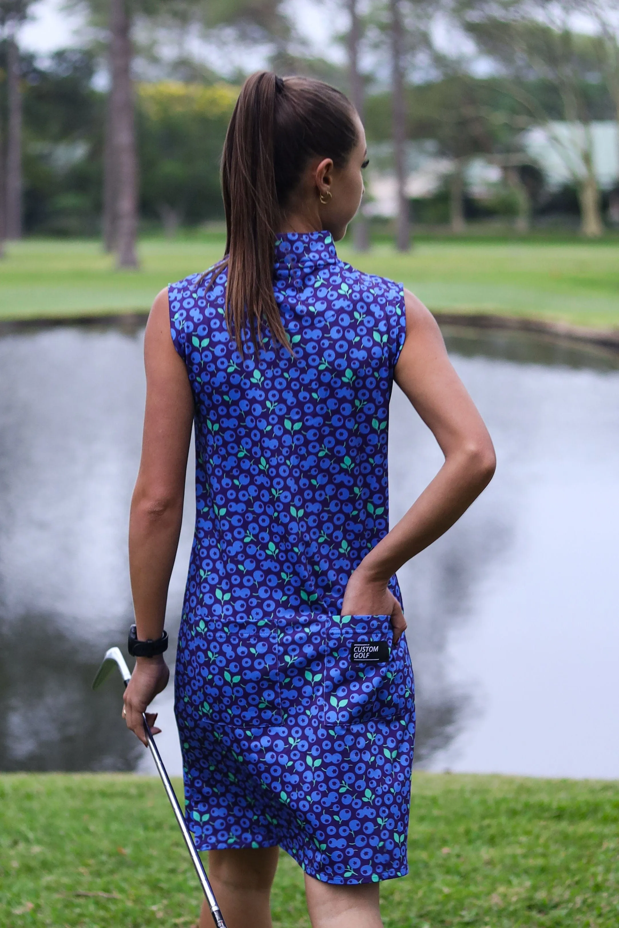 CA Funky Golf Dress | Blue Berries