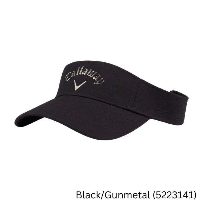 Callaway Ladies Liquid Metal Visor Black/Gunmetal (5223141)