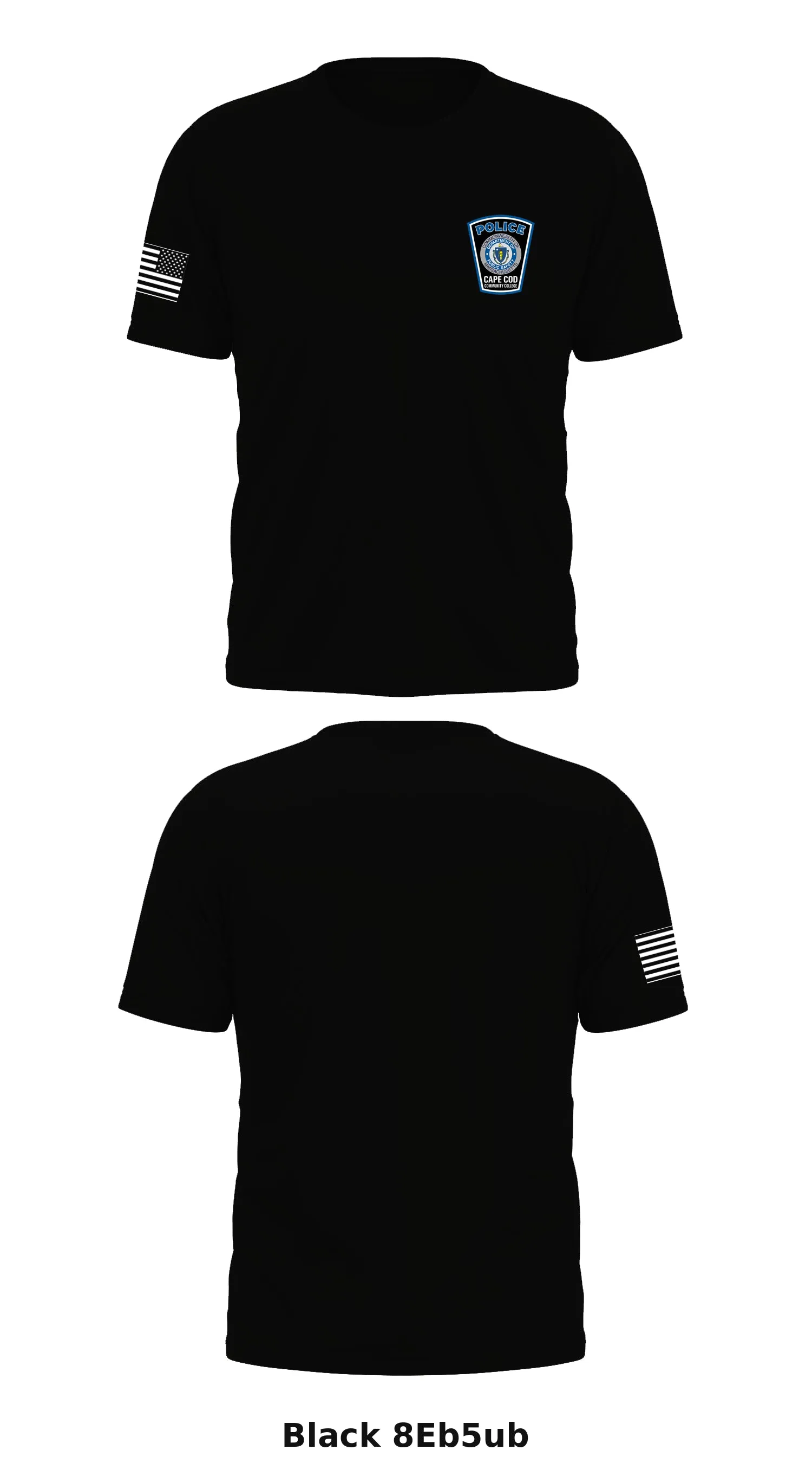 Cape Cod Community College Police Department Store 1 Core Men's SS Performance Tee - 8Eb5ub