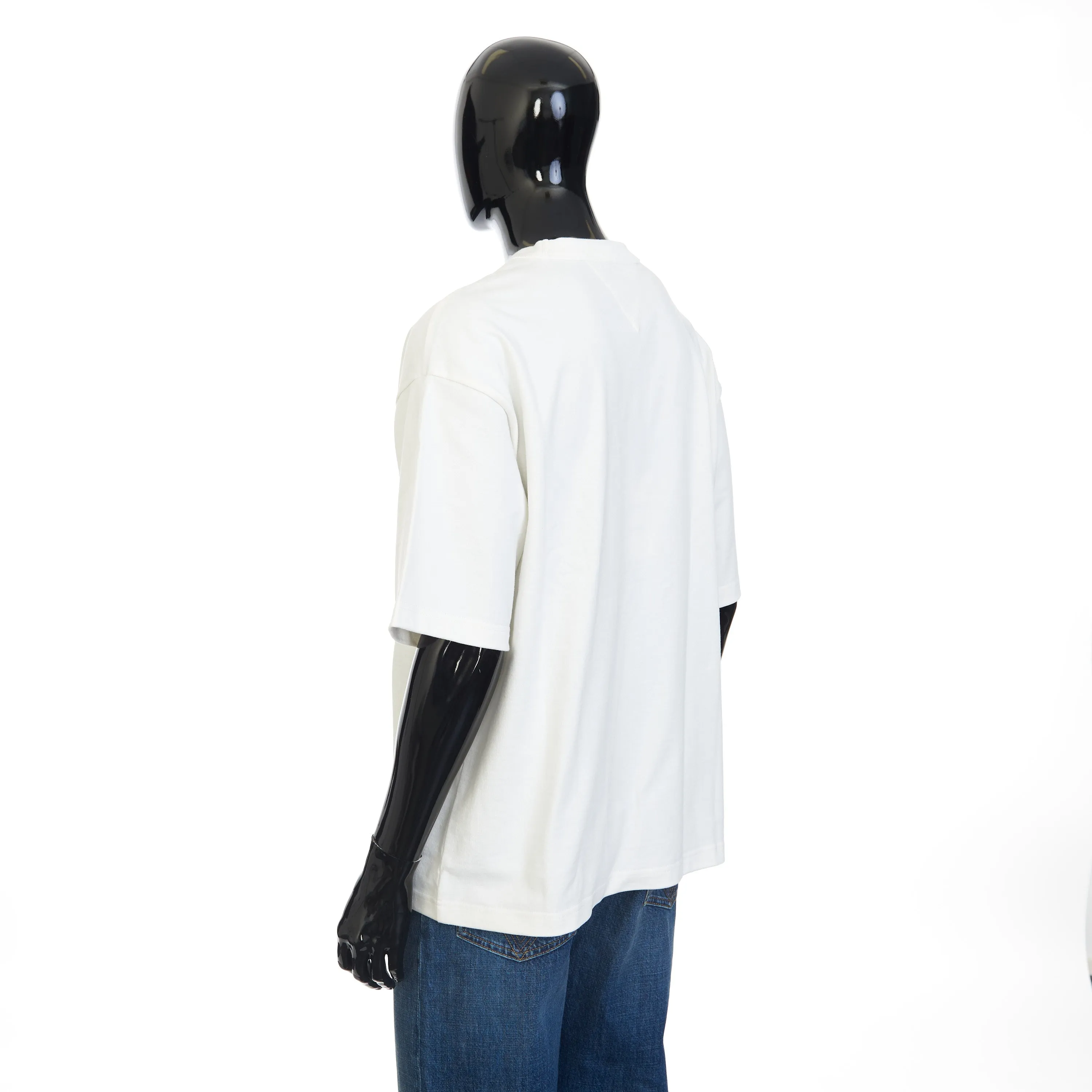 Chalk White T-Shirt - Japanese Jersey, Pocket, Loose Fit