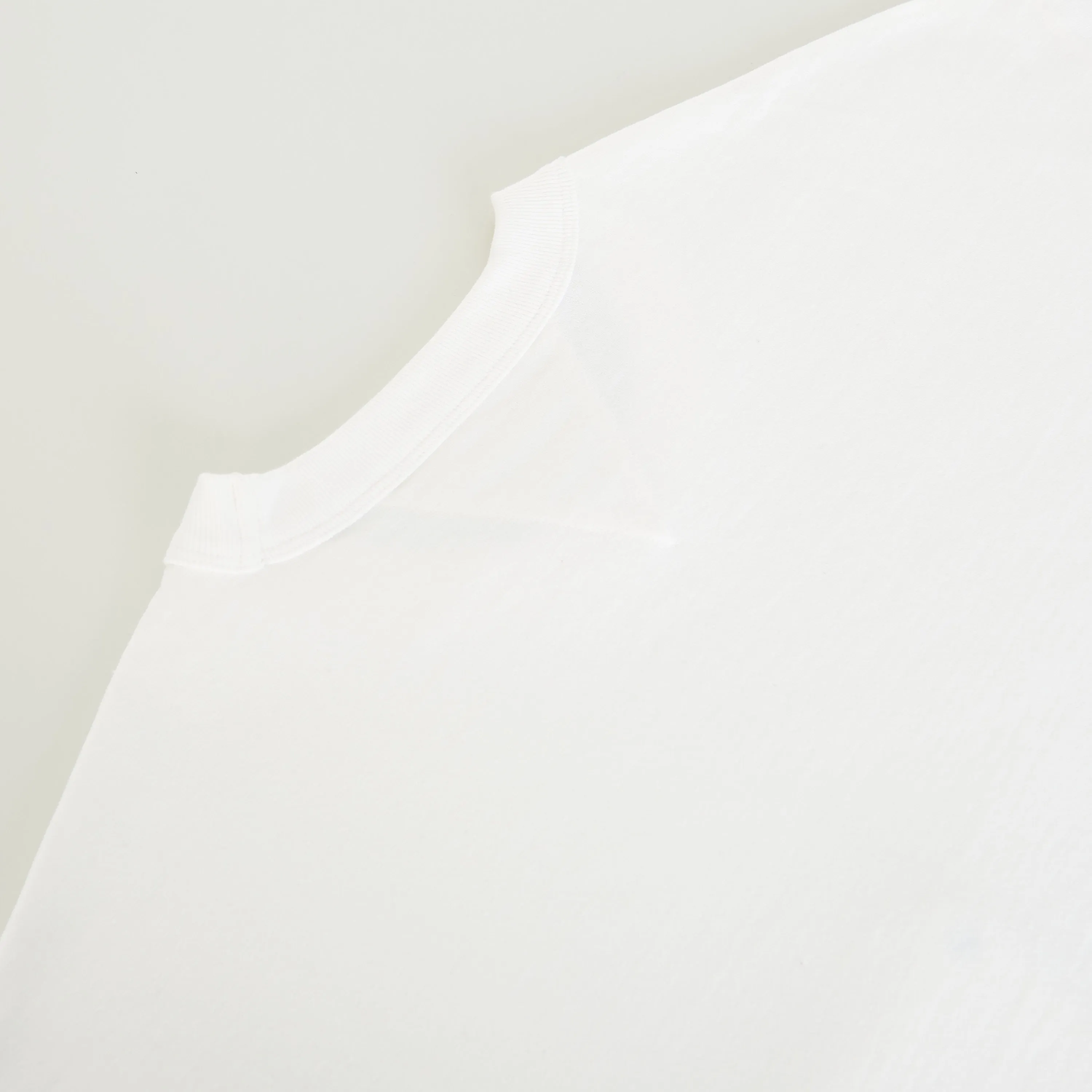 Chalk White T-Shirt - Japanese Jersey, Pocket, Loose Fit