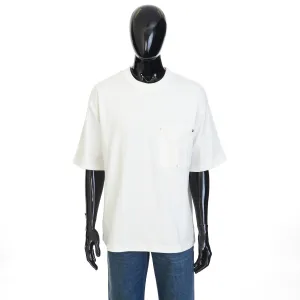 Chalk White T-Shirt - Japanese Jersey, Pocket, Loose Fit