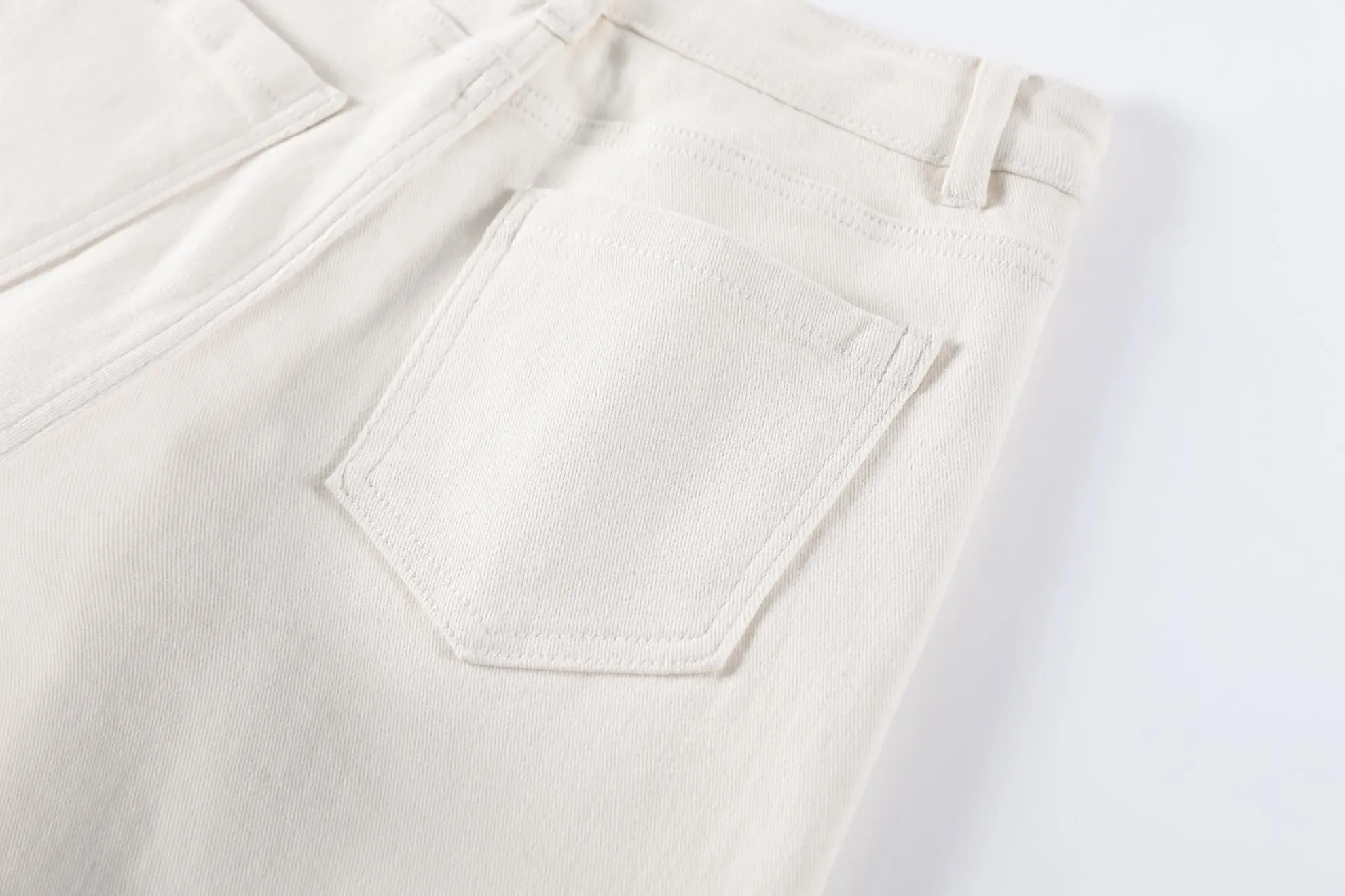 Chic Solid High-Waisted Straight Leg Jeans for Women