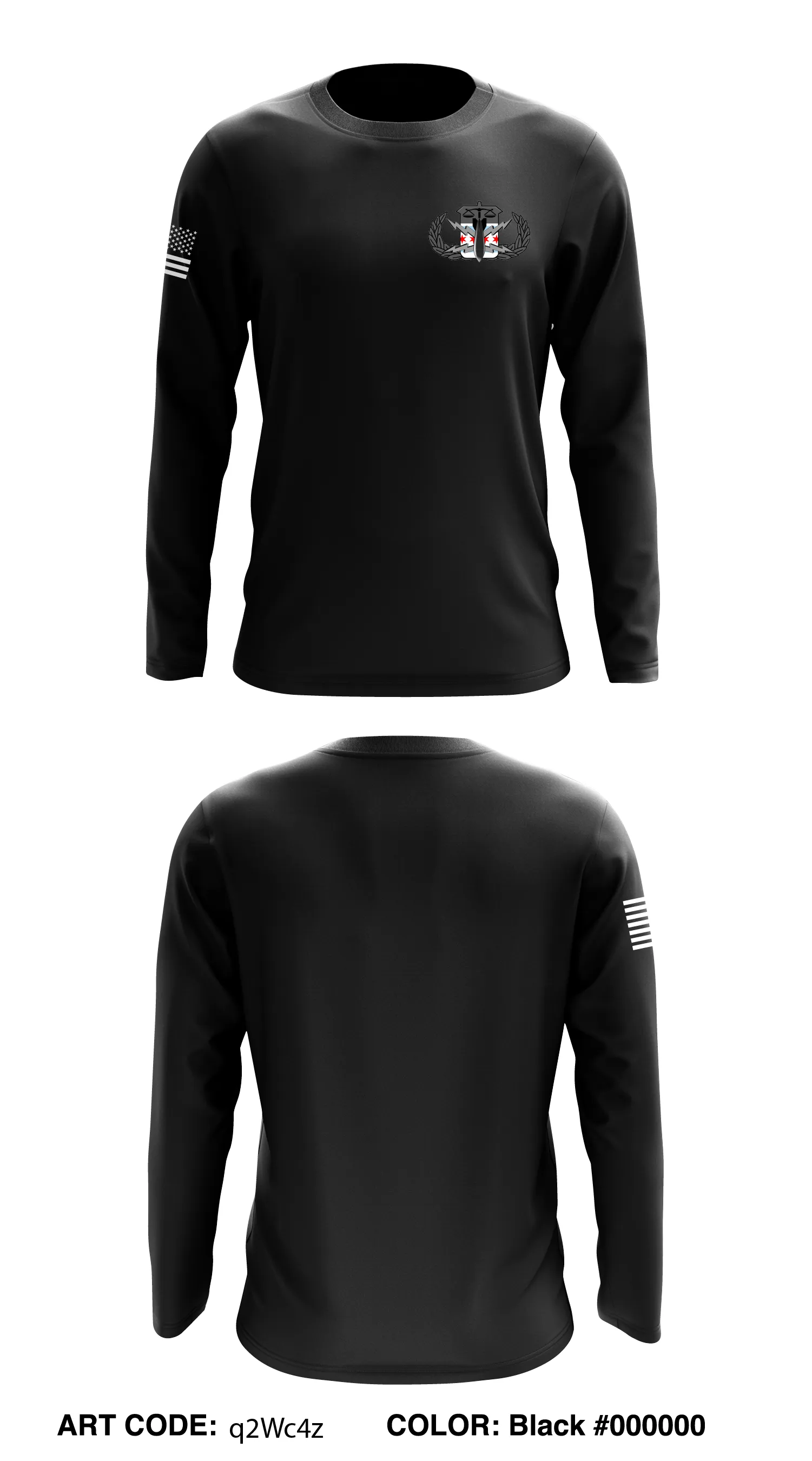 Chicago Bomb Squad Store 1- -q2Wc4z Core Men's LS Performance Tee - 0