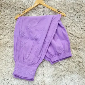 Chikankari Baloon Purple Salwar