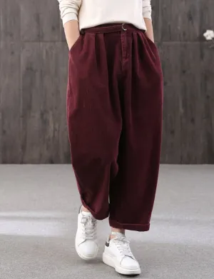 Claire - Lässige lockere Cordhose